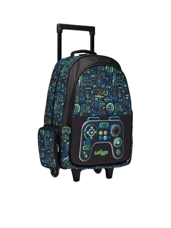 Smiggle Black Virtual Classic Backpack