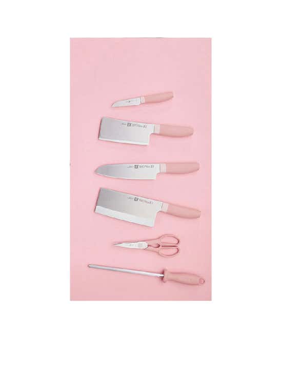Get Zwilling Now S 7 Piece Knife Set Pink Delivered