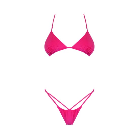 60.0% OFF on ANGELYS BALEK PINK HALTER STRING BIKINI & FRONT CUTOUT ...