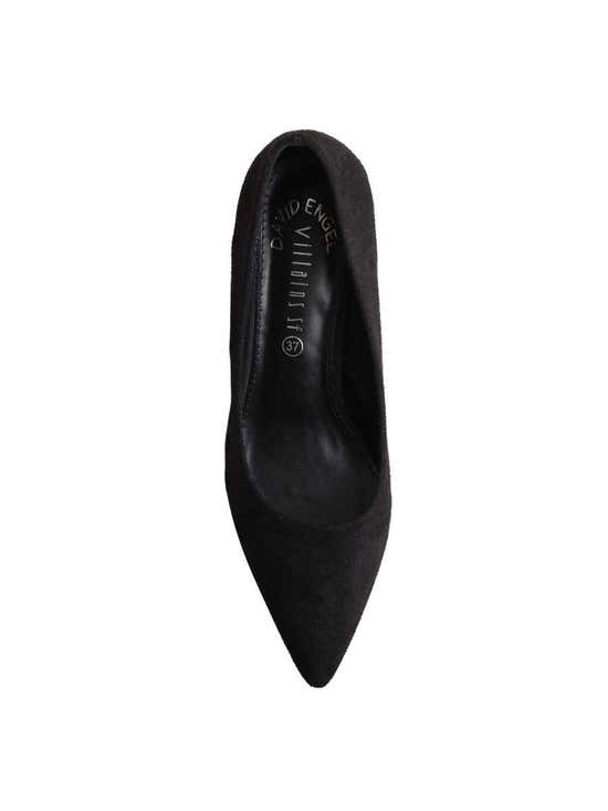 VILLAINS SF BETSEY Pump BLACK SUEDE - Central.co.th