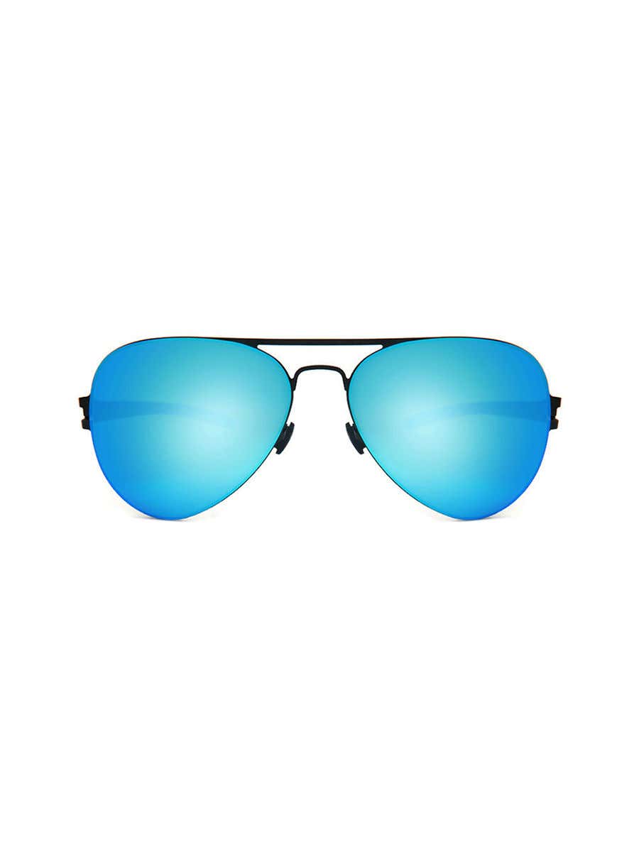 Levi's LV 1007/S Sunglasses Gold Grey / Blue Women's