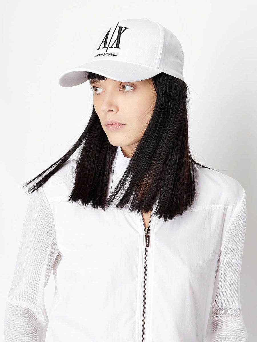 ARMANI EXCHANGE Women s Cap hat White Central .th