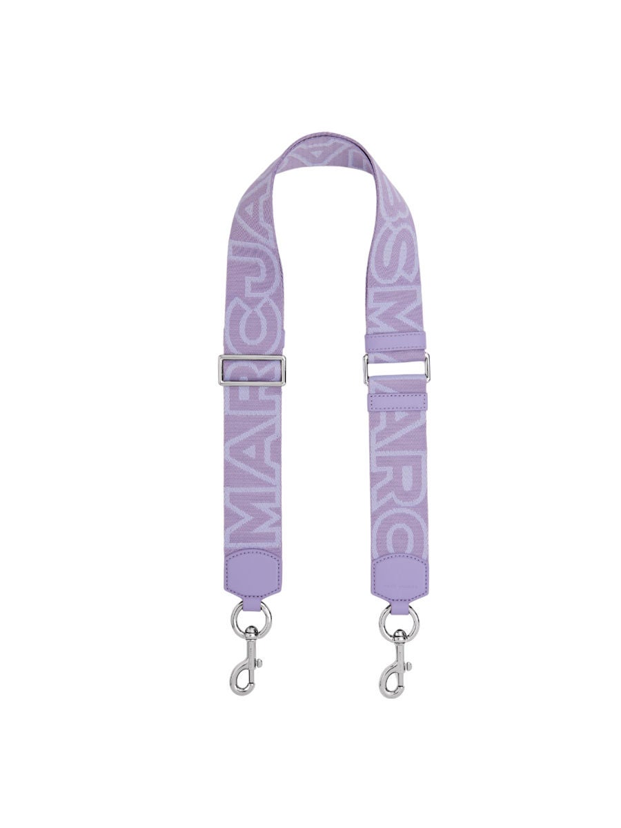 MARC JACOBS THE OUTLINE LOGO WEBBING STRAP LAVENDER MULTI