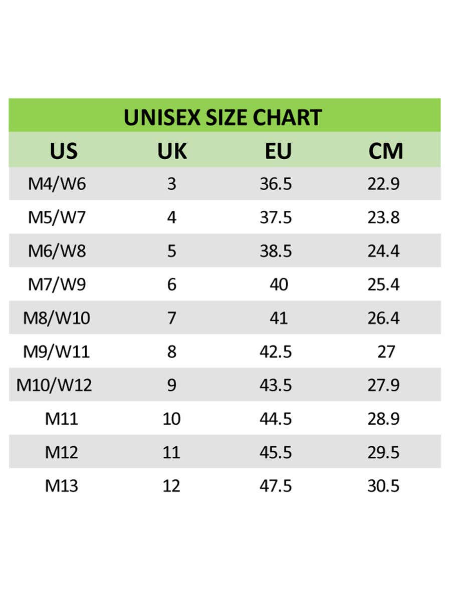 crocs literide size chart