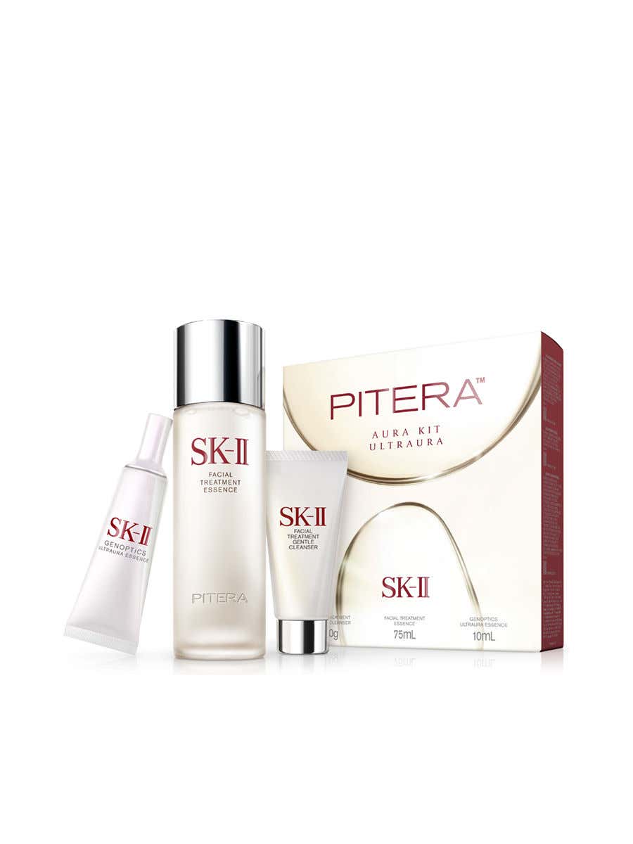 E-Tax, SK-II SK-II Pitera Ultraura Kit - Facial Treatment Essence,  Genoptics and Cleanser Beauty Set, ของแท้ 100%