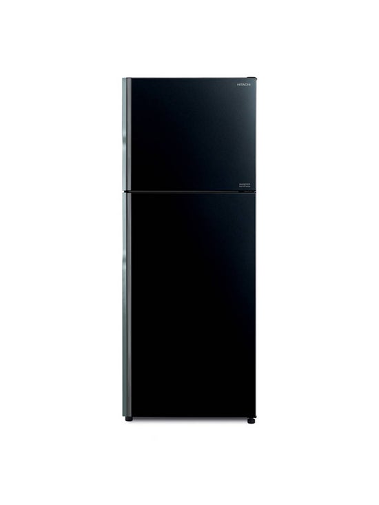 e-Tax | HITACHI Double Doors Refrigerator (14.4 Cubic, Glass Black) R ...