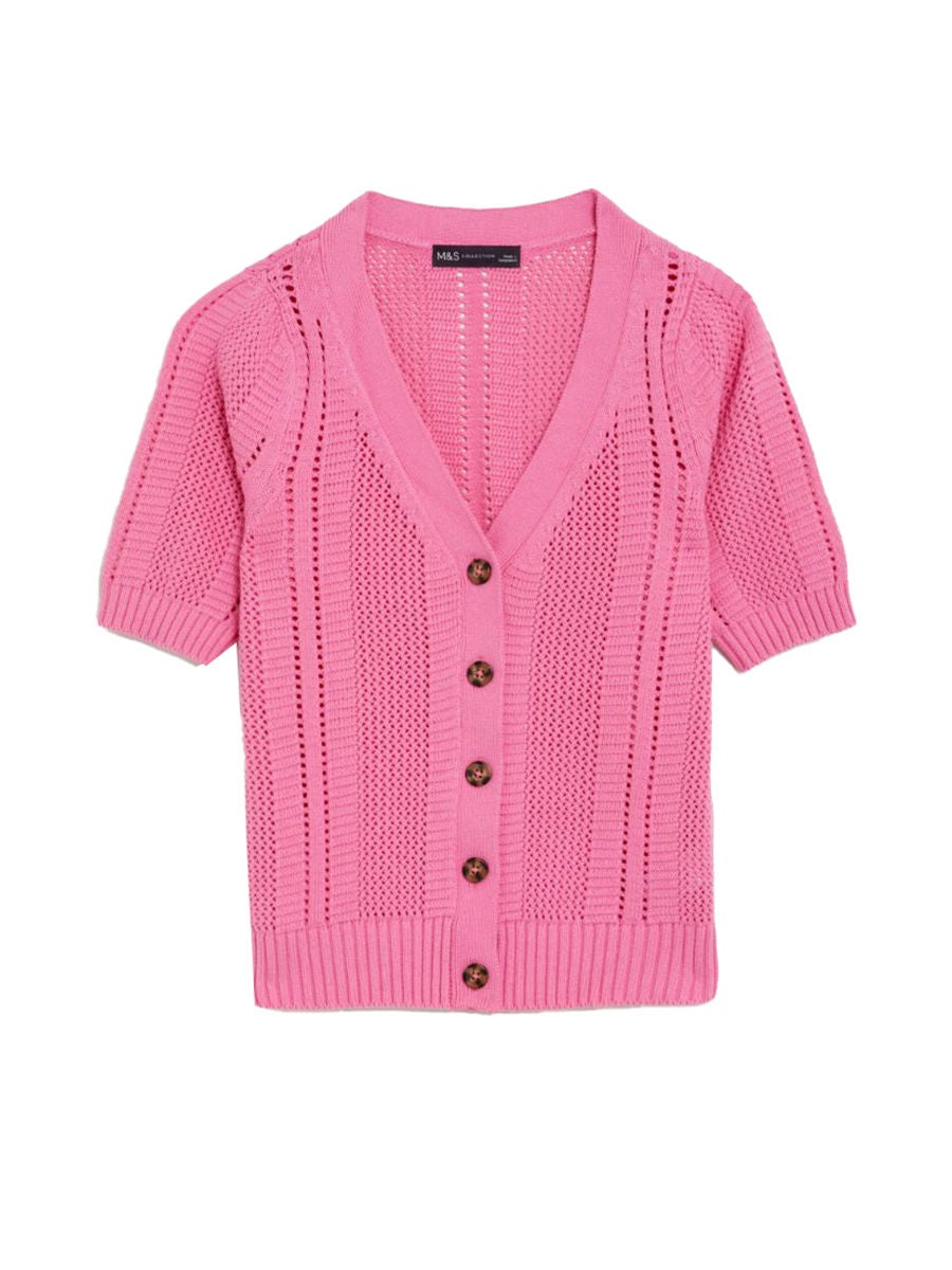 Pink cardigan marks outlet and spencer