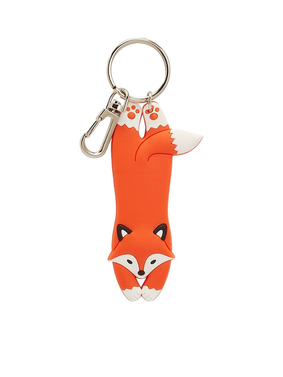 MINI MONO Fox Keychain For Earphone Cable Holder MMXIN26476 Orange