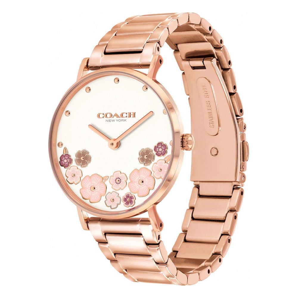 Coach perry best sale rose gold watch