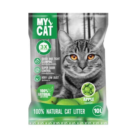 My Cat Bentonite Apple Scent Litter For Cats 10 L - Central.co.th