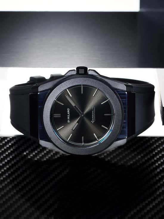 D1 MILANO Carbonlite Watch D1-CLRJ03 Black 