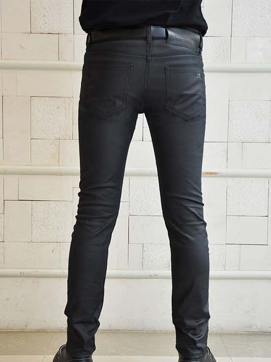 GIVENCHY Slim-Fit Distressed Coated Jeans for Men