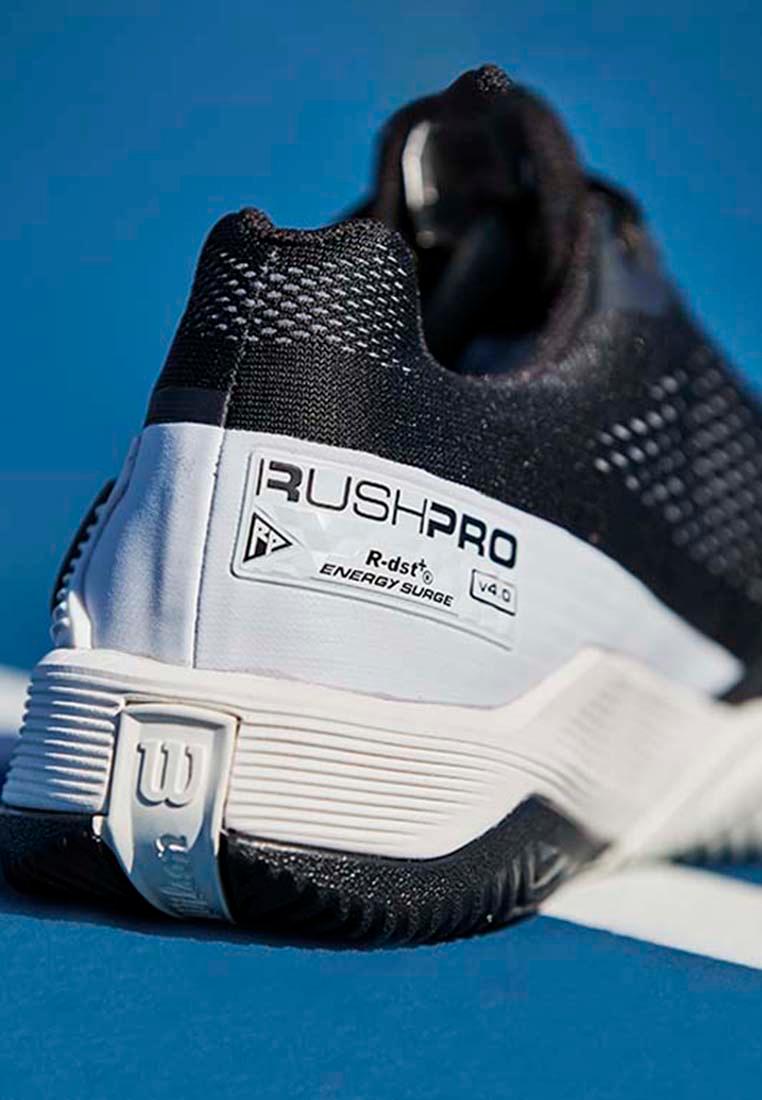 WILSON BLACK WILSON Rush Pro 4.0 Men's Tennis Shoes