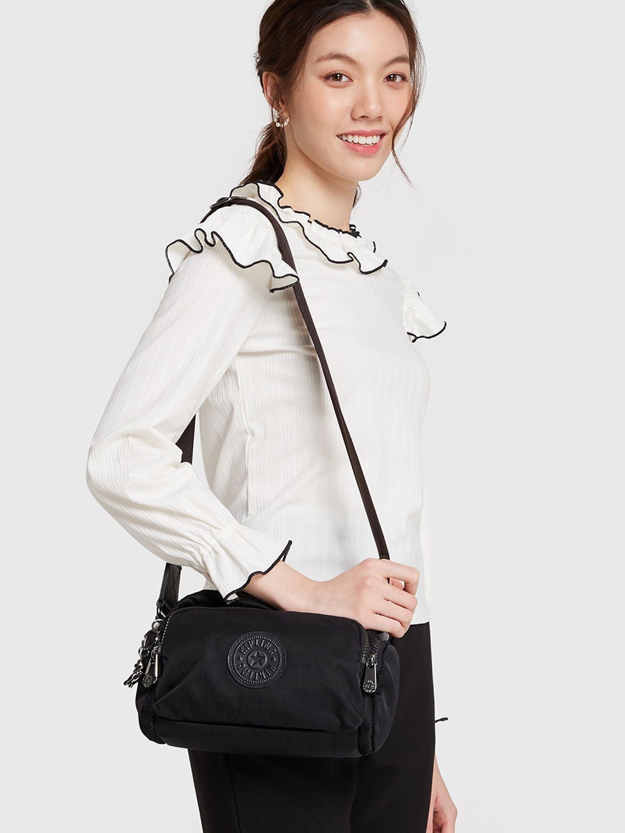 Kipling black clearance sling bag