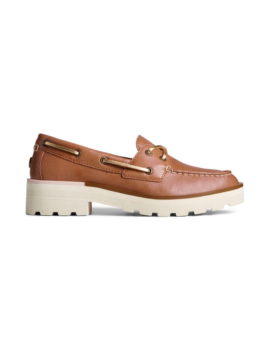 Leather hot sale sperrys women's