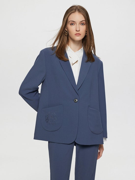 20.0% OFF on G2000 Women Clothing Suit Blazer Loose Fit Blue