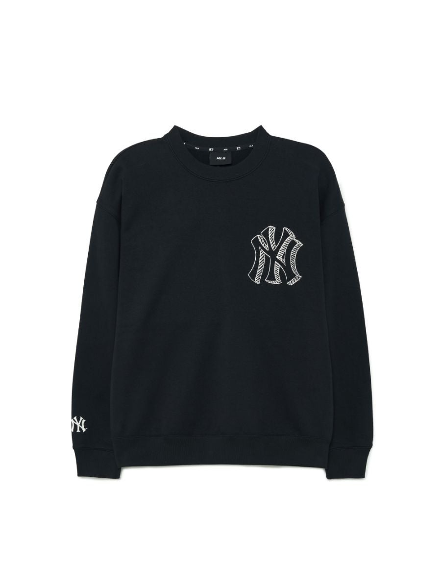 MLB Unisex's Sweatshirts Basic NEW YORK YANKEES Black - Central.co.th