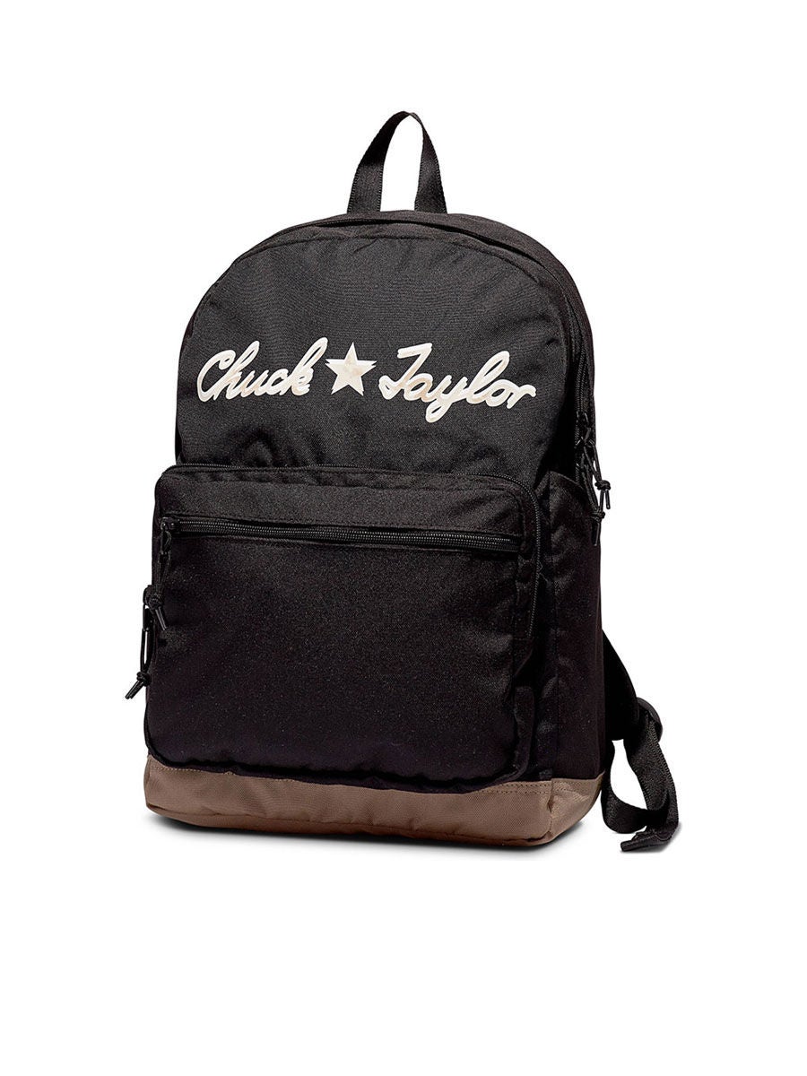 Black converse online backpack