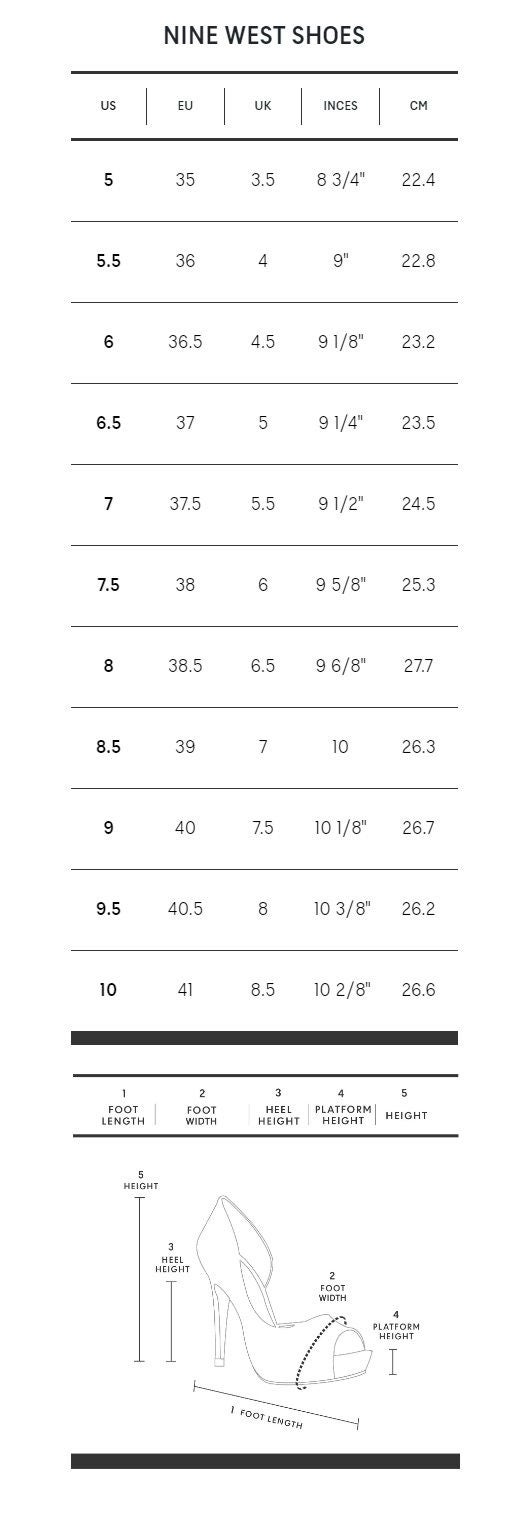 Nine west sales shoe size