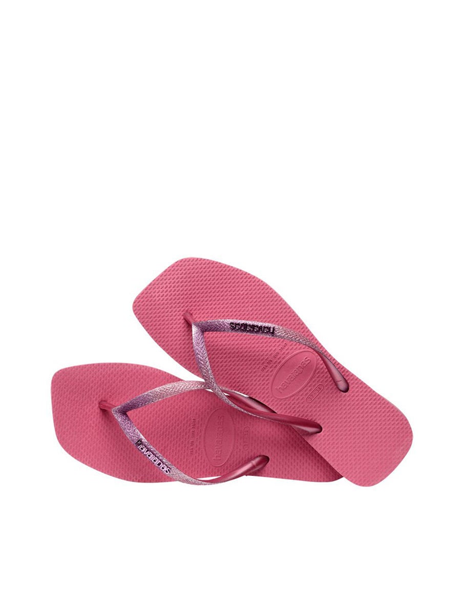 Havaianas pink best sale glitter flip flops