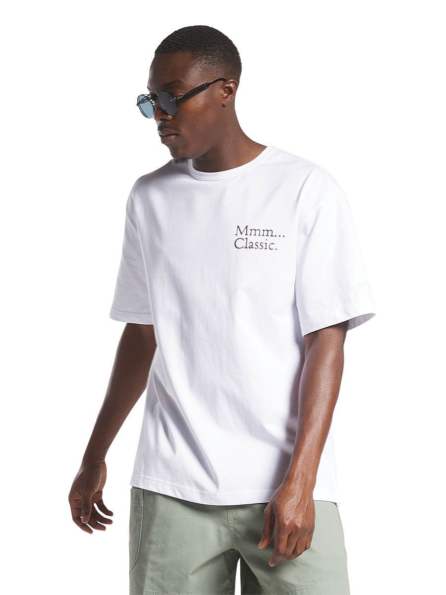 Reebok classic white hot sale t shirt