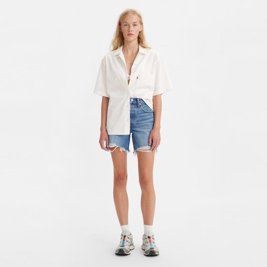 Levi's Women's High Waisted Mom Shorts (Also Available in Plus), (New)  Light Indigo Destructed, 24 Regular : : Clothing, Shoes &  Accessories