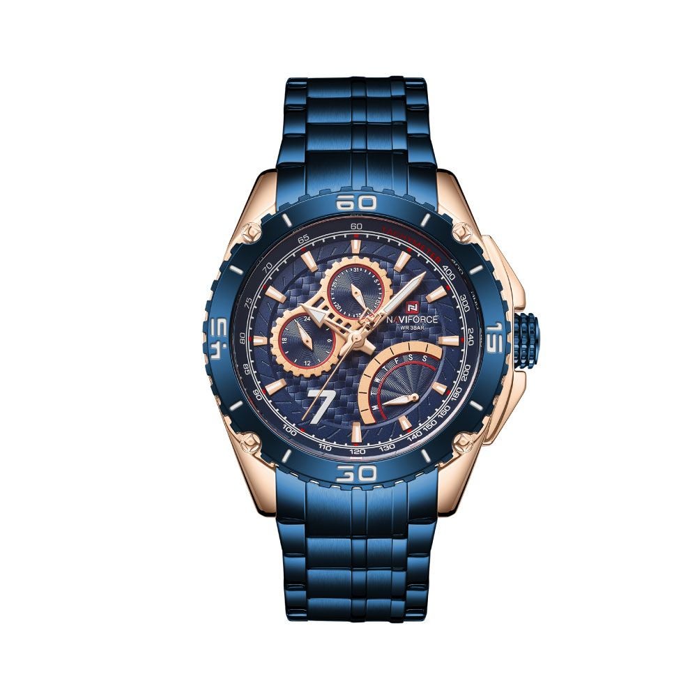 79.54 OFF on NAVIFORCE Dark Blue Watch NF9183 E