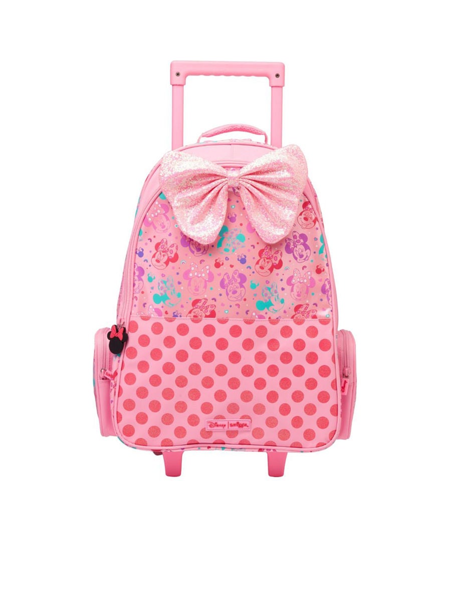 10.0% OFF on SMIGGLE Minnie Mouse Trolley Backpack With Light Up Wheels  441141PI Pink