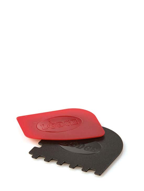 Lodge Scraper Combo Pan and Grill Scraper, Red/Black
