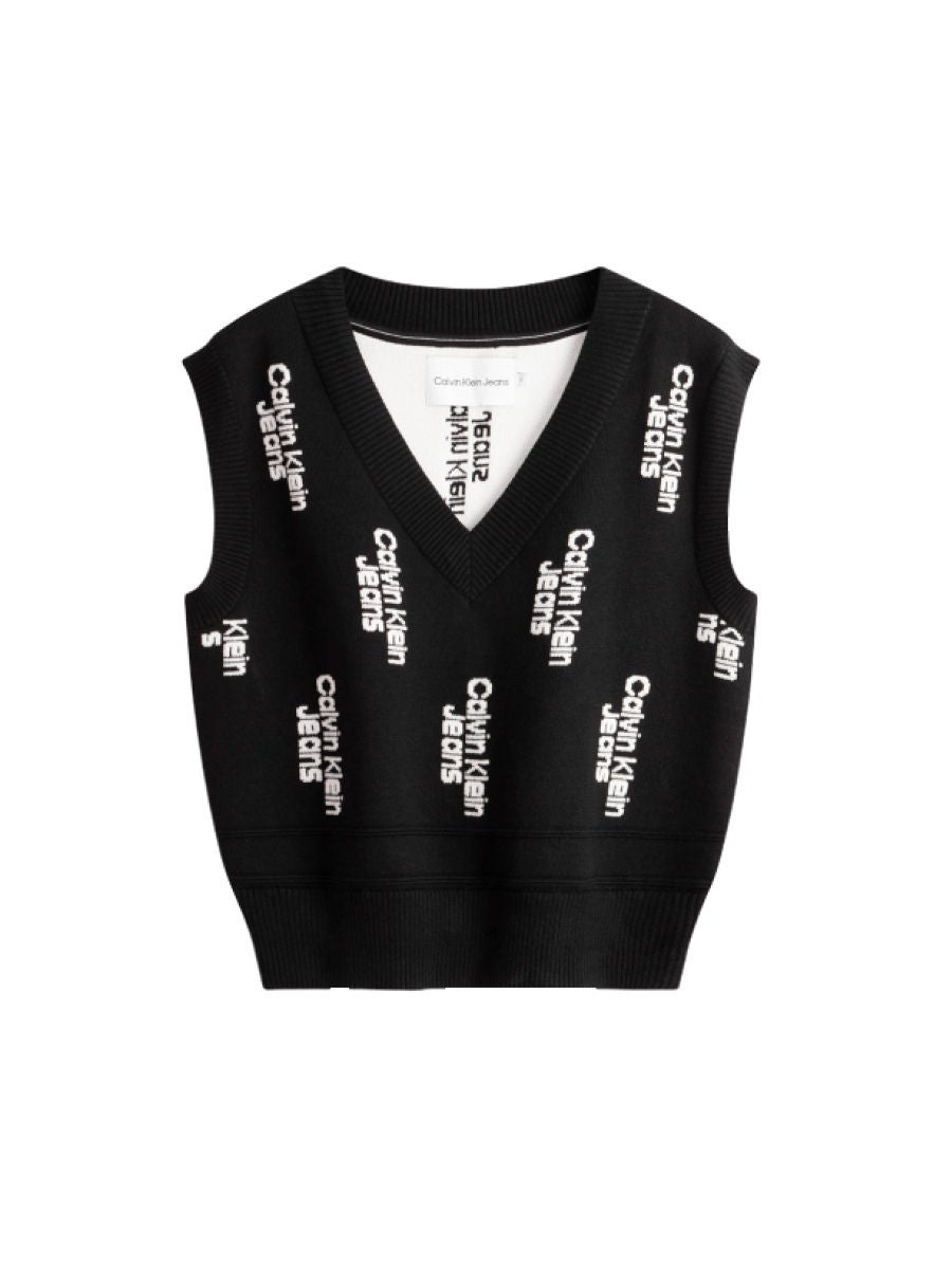 Calvin klein black vest cheap womens