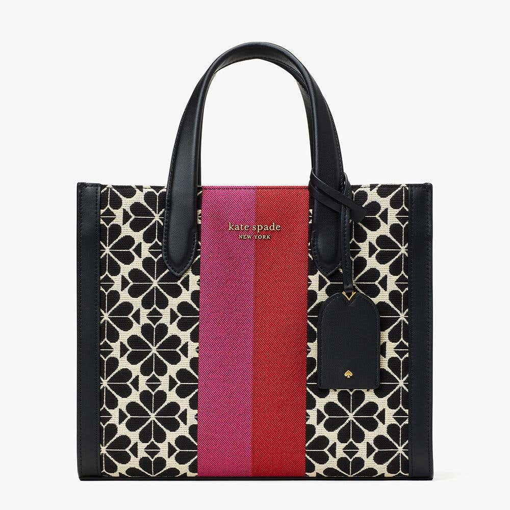 Kate Spade Everything Spade Flower Jacquard Tote Bag in Pink