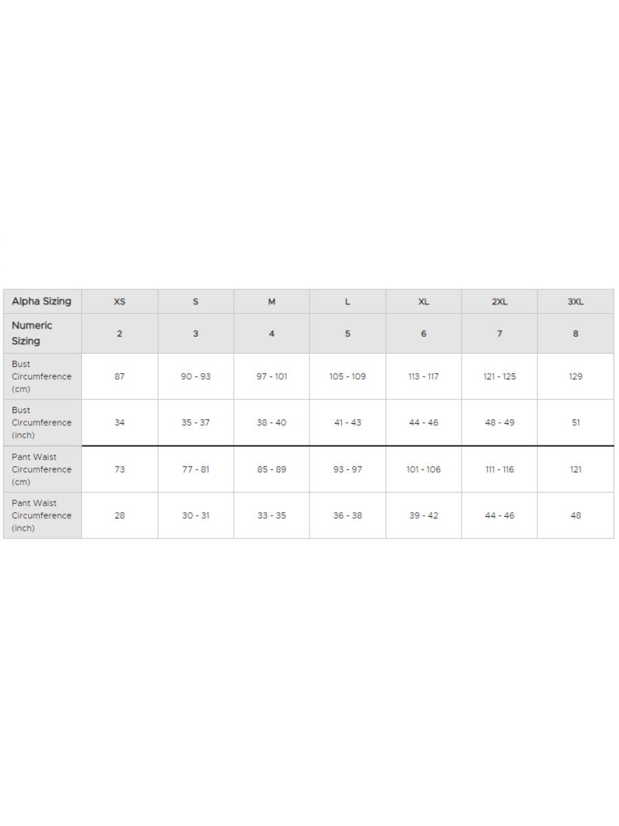 Lacoste unisex hotsell size chart