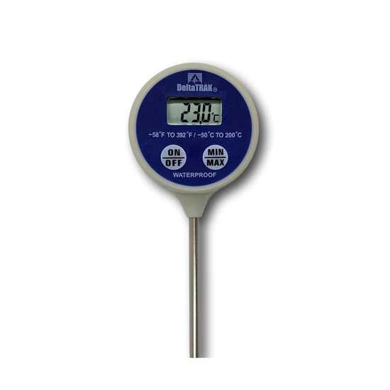 Waterproof Dual Scale Digital Thermometer with Min/Max and Hold Features ( DeltaTRAK)