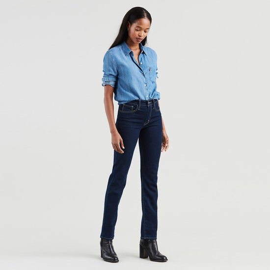 LEVI'S Women's 724 High-Rise Straight Jeans 18883-0011 Blue | Central ...