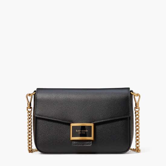 KATE SPADE NEW YORK KATY FLAP CHAIN CROSSBODY KA026 BLACK - Central.co.th