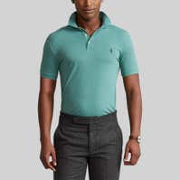 Polo Ralph Lauren New York Custom Fit Polo Shirt in Black for Men