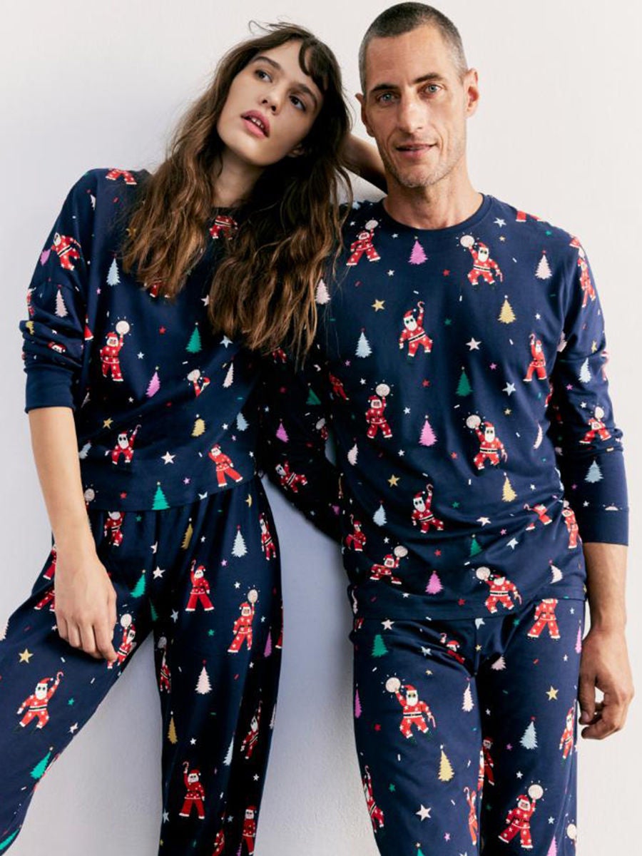 19.05 OFF on Marks Spencer Women Pyjamas Disco Santa Family