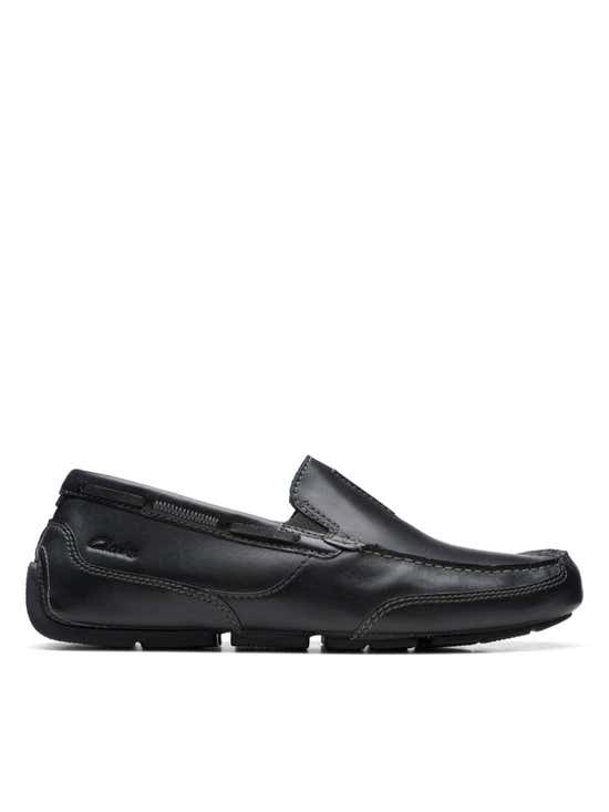 CLARKS Men's Loafers Markman Seam Black - Central.co.th