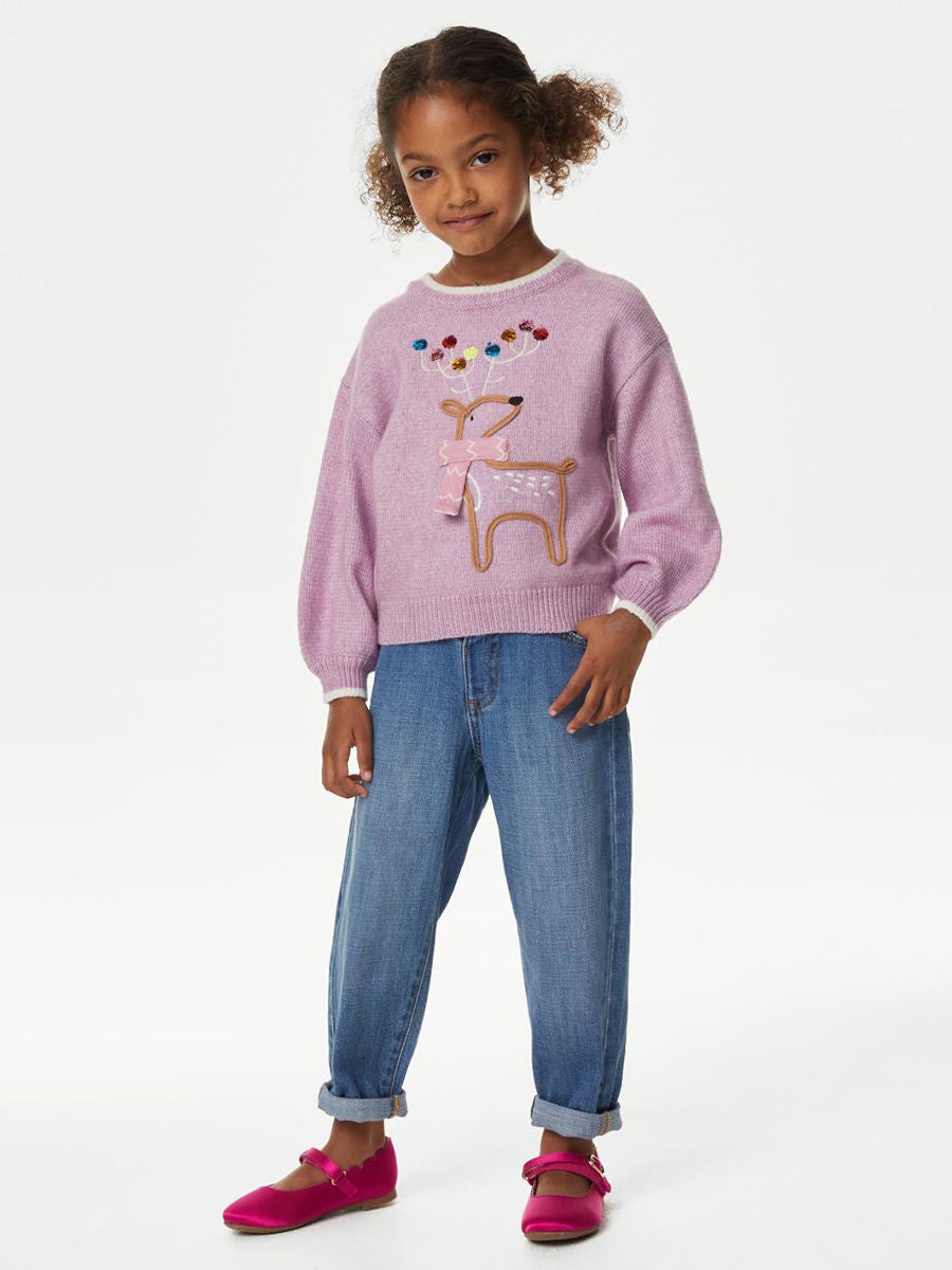 Marks and spencer top pink jumper