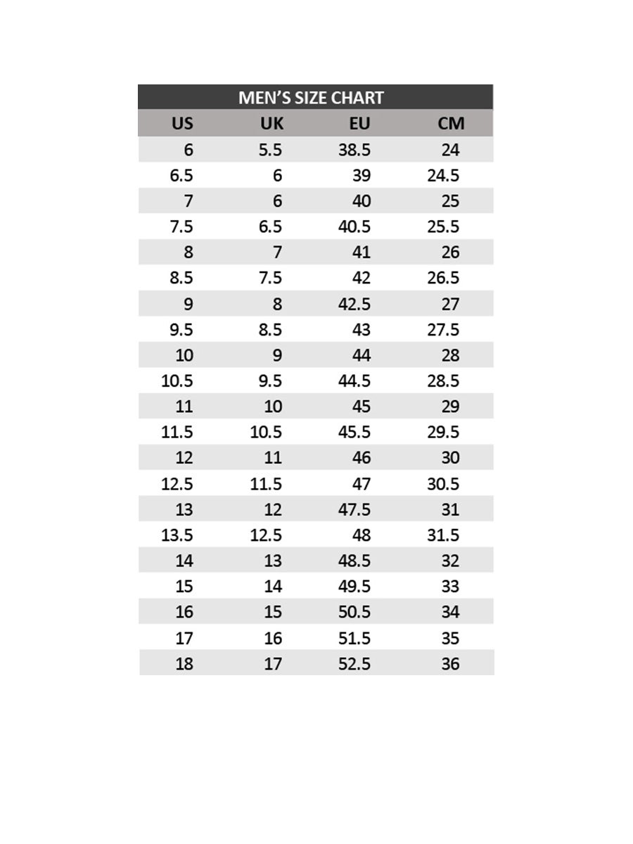 Nike flip flop 2025 size chart