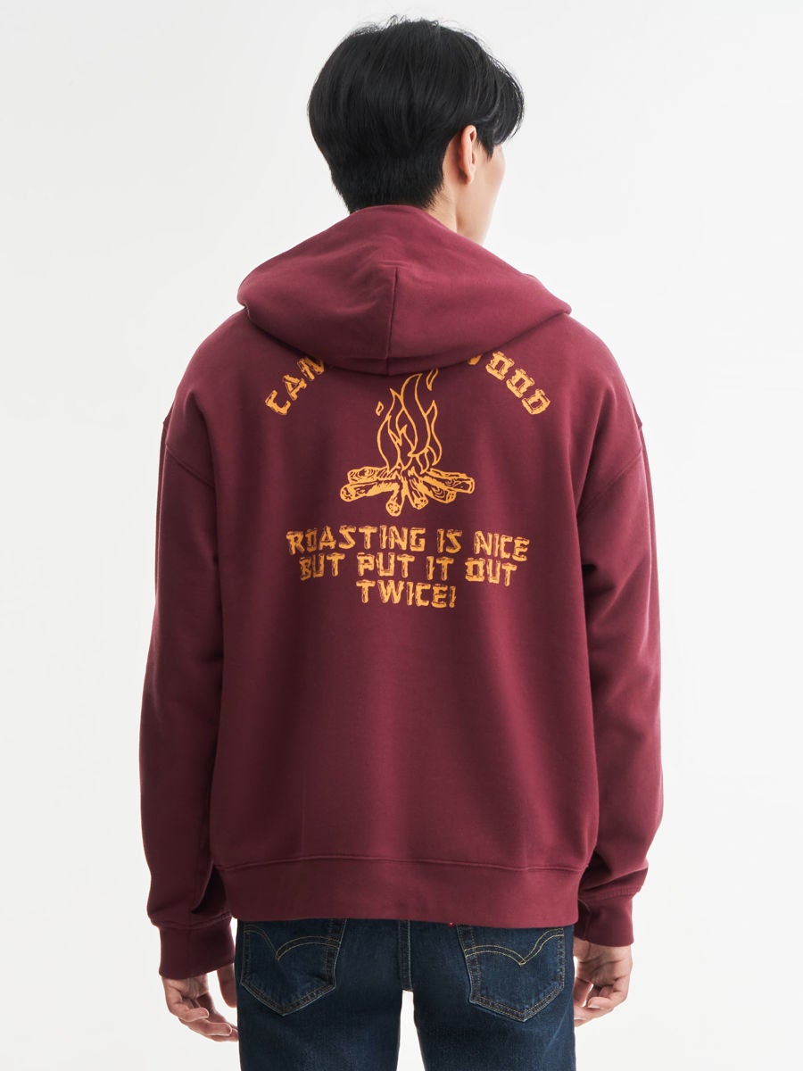 Levi's burgundy sale hoodie