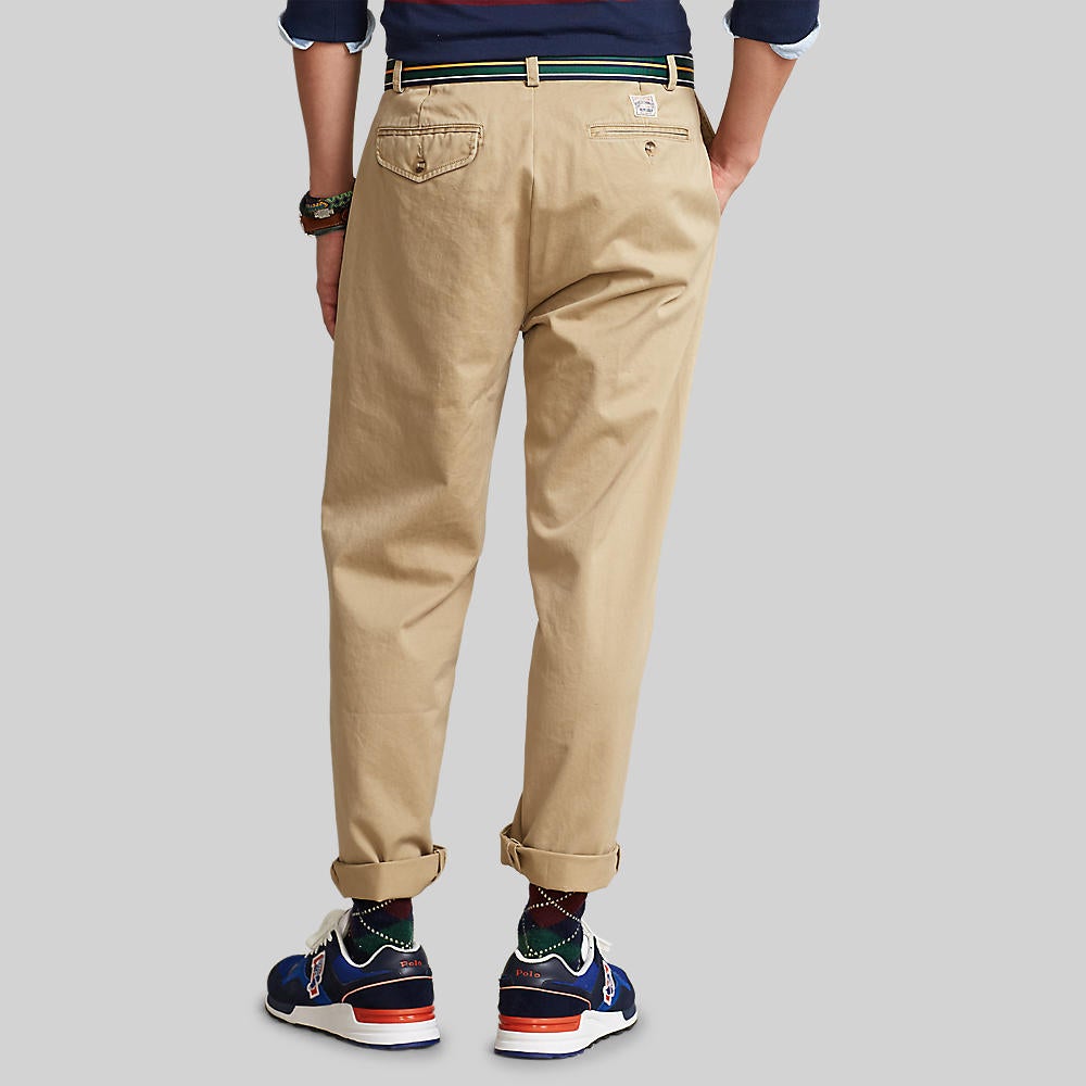 Ralph lauren relaxed sale fit pleated chino