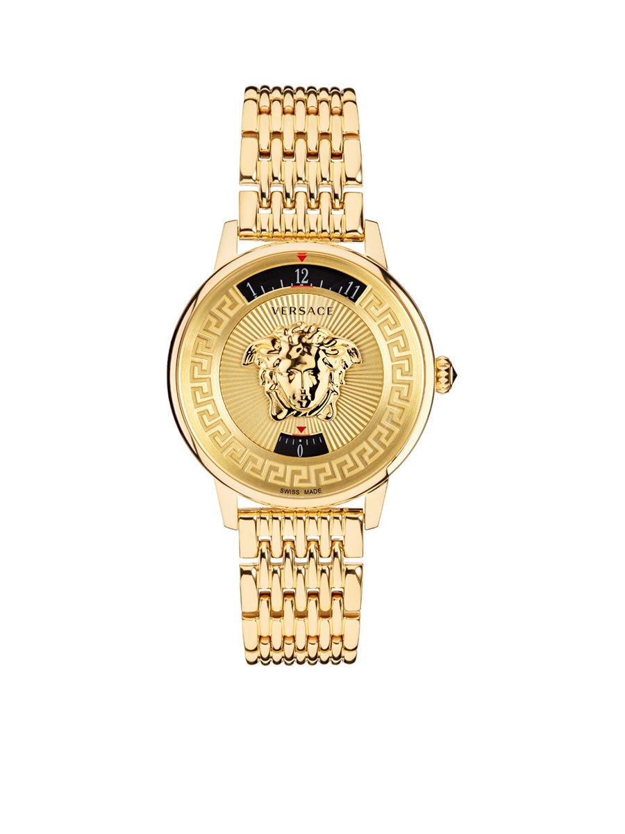 Versace hot sale gold watch