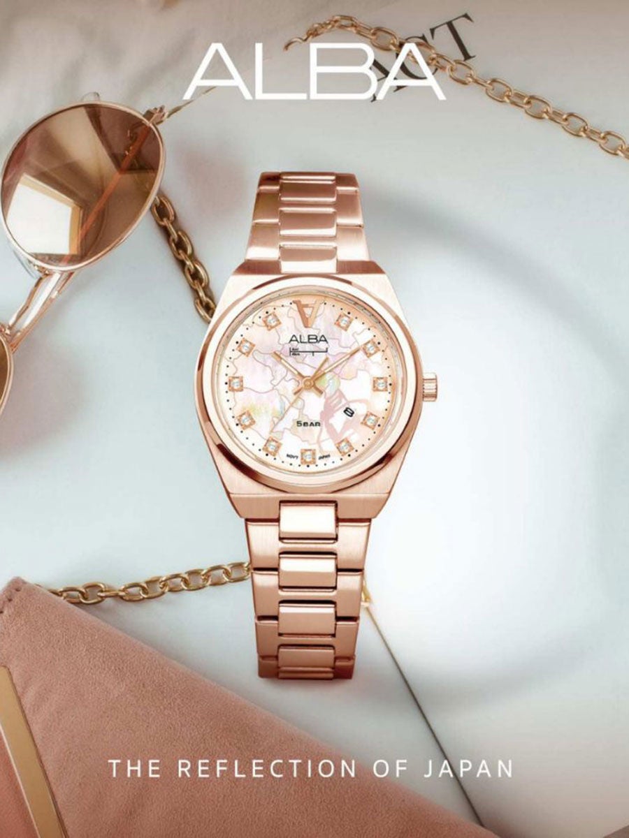 Alba rose best sale gold watch