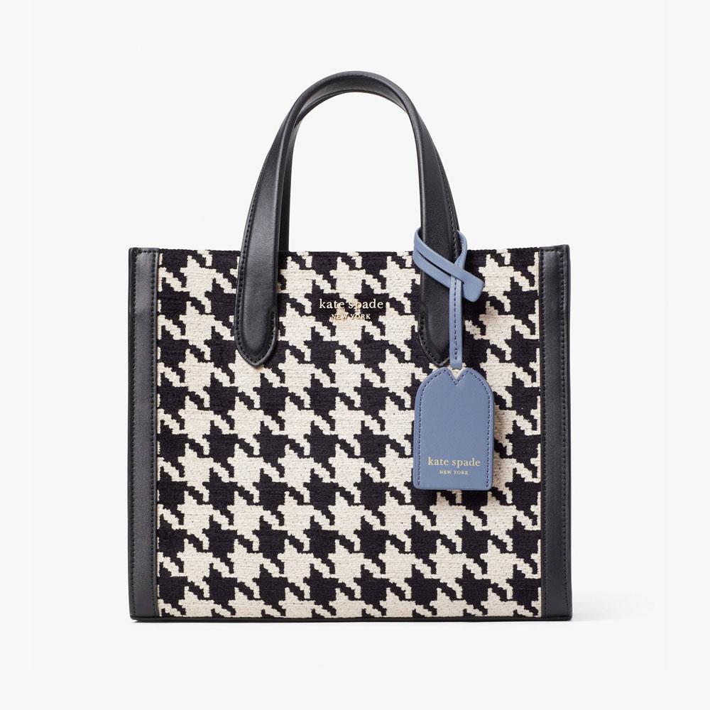 Kate spade black clearance and white checkered purse