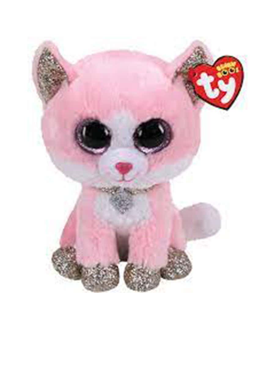 TY Doll Fiona - Cat Pink Reg 36366 Light Pink