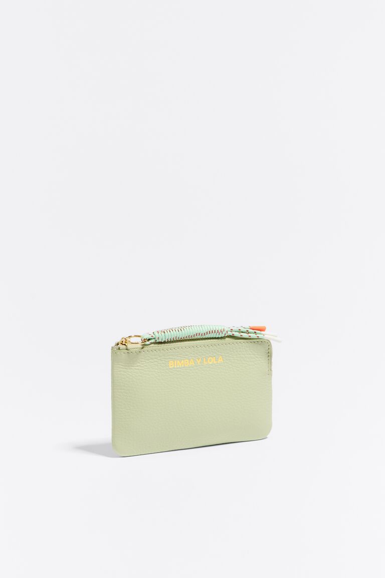 Coral nylon purse