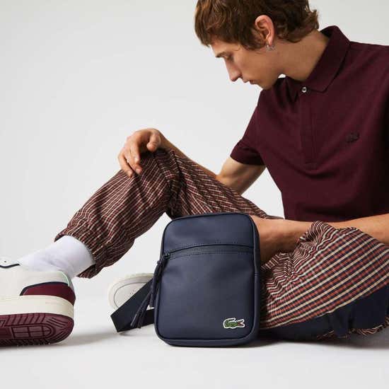 Lacoste Men's Small Flat Crossbody Bag