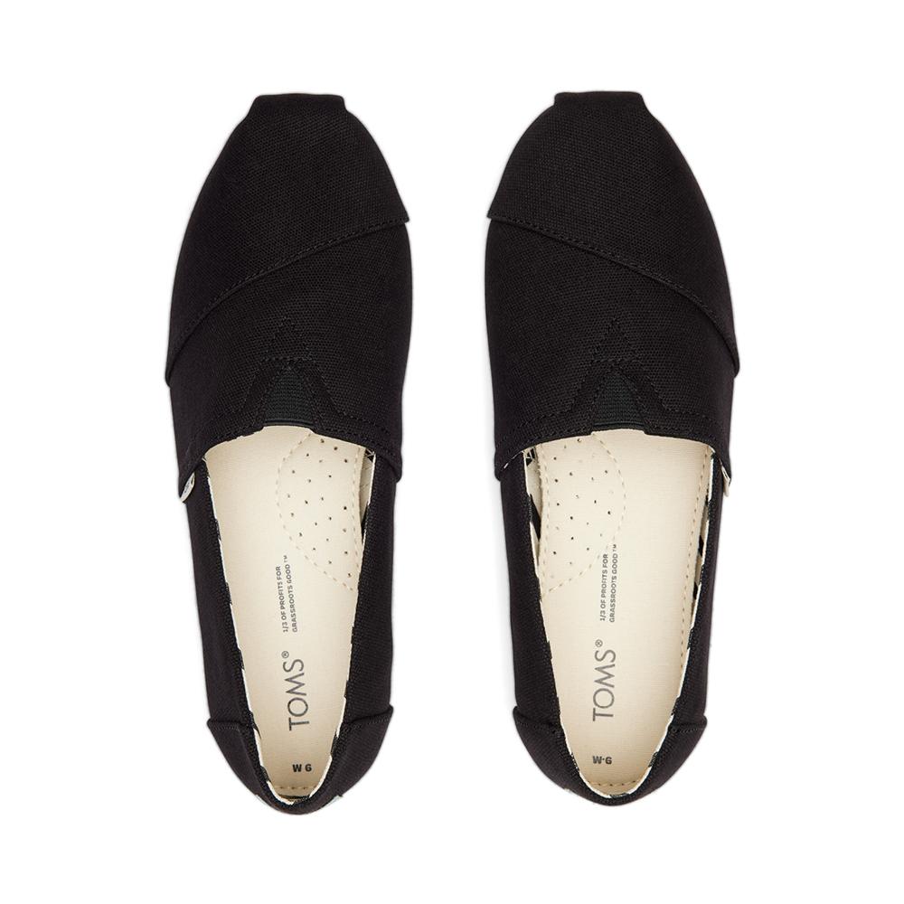 Black on hotsell black toms womens