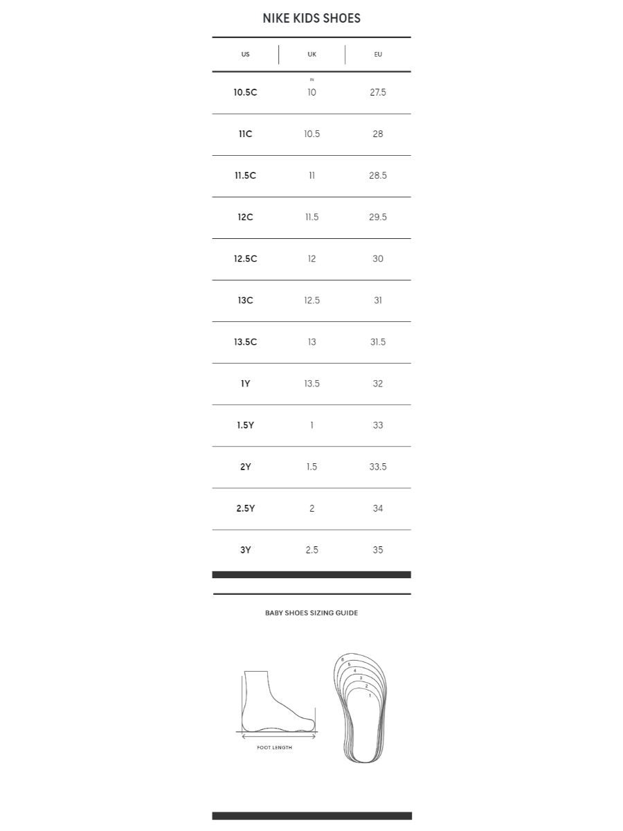 Little boys store shoe size